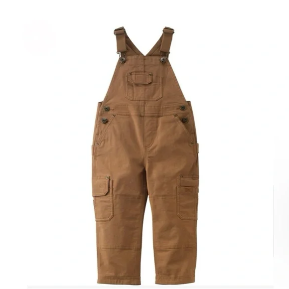 Duluth Trading Co Boys Size 5' DuluthFlex Fire Hose Bib Overalls - worn gently - Picture 1 of 6